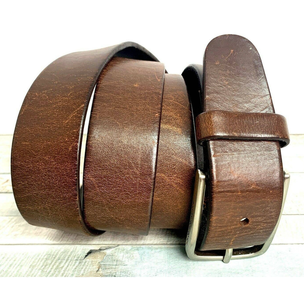 DOCKERS BROWN GENUINE LEATHER 1.25"Wd CASUAL DRESS MEN'S BELT Sz 44 (T71